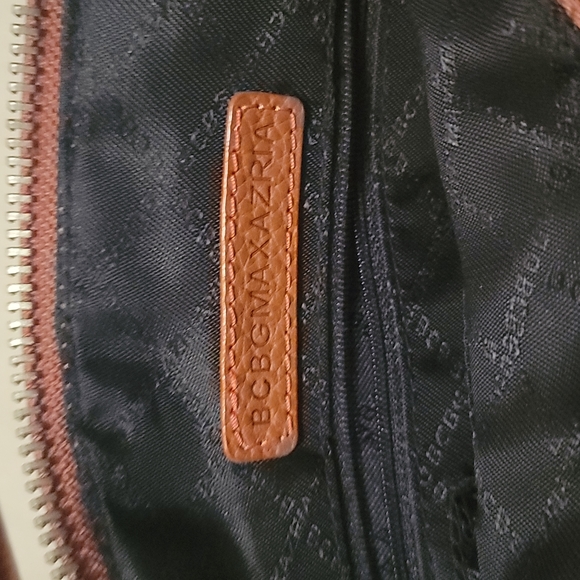 Brown leather BGBGMaxAzria purse. - Picture 3 of 4